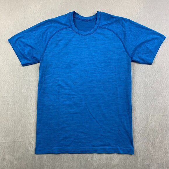 lululemon athletica Other - Lululemon Mens Shirt Small Blue Heather Metal Vent Tech Ventilated Breathable